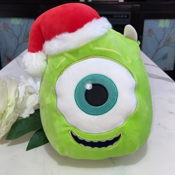 8” Mike Wazowski Disney Christmas Winter Squishmallow - Picture 1 of 12
